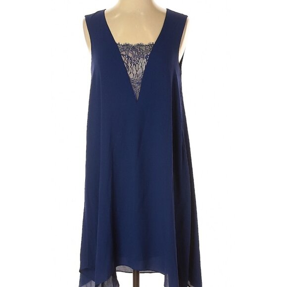 BCBGMAXAZRIA ALIE SLEEVELESS A-LINE LACE DRESS  XS - Picture 3 of 6